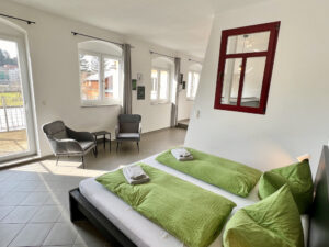 Schlafzimmer, Meißner Elb-Domizil 2, Dresdner Straße 16, 01662 Meißen